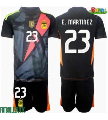 Argentina Emiliano Martinez #23 Målvakt Hemmaställ Barn Copa America 2024 Kortärmad (+ Korta byxor)